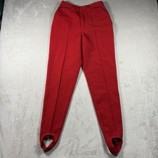 Vintage Ralph Lauren Wool Nylon Trousers Pants Women's Size 10 Red 2724