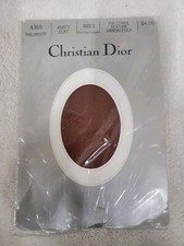 Vintage Christian Dior Tailorette Pinstripe Pantyhose Size 1