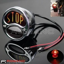"STOP" Script Brake Running Taillights For Harley Bobber Chopper Ford 1928-1932 