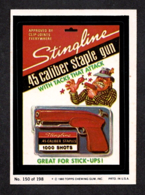 1980 Topps Wacky Packages #150 Stingline Staple Gun NRMT *bb | eBay