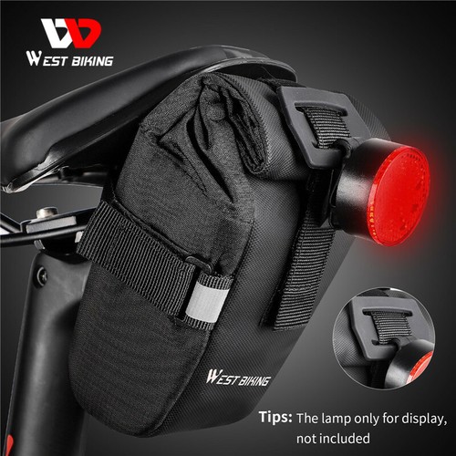 WEST BIKING Bicycle Saddle Bag Waterproof Reflective Bike Cycling Seat Tail Bag - Picture 7 of 18