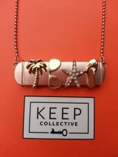 Keep Collective ROSE GOLD HORIZONTAL CHARM NECKLACE, VINTAGE!