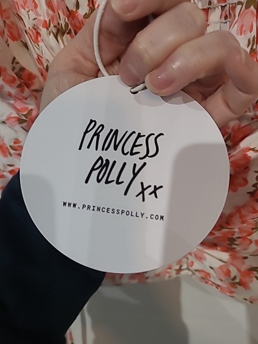 Princess Polly SZ 6 Crop Tank Top Pink White Floral NEW Feminine Festival Summer - Picture 5 of 10