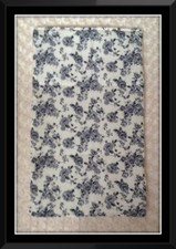 VINTAGE FLORAL baby travel changing mat cotton water resistant GREY CREAM new