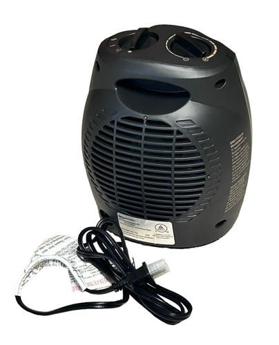 Amazon Basics 1500W Ceramic Personal Heater with Adjustable Thermostat, Black - Picture 3 of 5