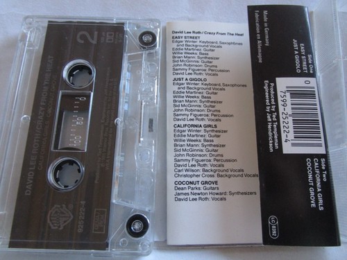 David Lee Roth – Crazy From The Heat Warner Bros. WB 925 222-4 Tape Cassette - Picture 2 of 5