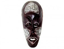 WOOD CARVING MASK LOMBOK No. 02 BALI WALL DECORATIVE COLLECTION WOODEN MASK