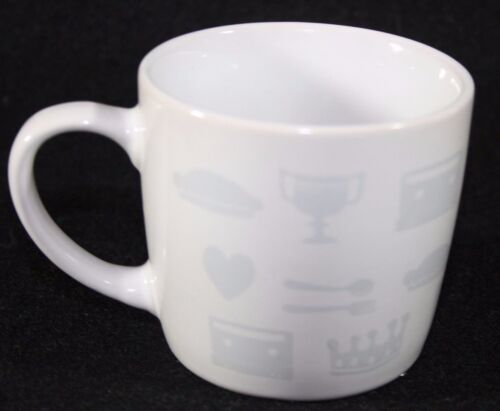 Starbucks Coffee Mug White Red Heart Short Espresso? 3" x 3" - Imagen 2 de 4