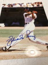Eduardo Perez Los Angeles Angels signed 8x10