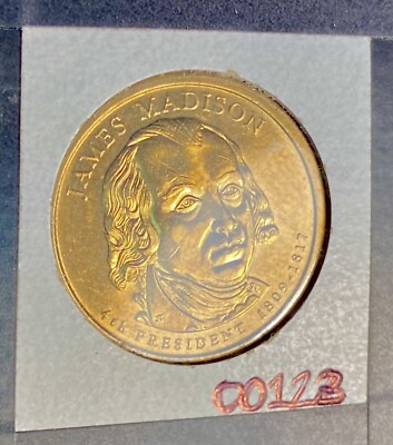2007 D James Madison Dollar - Double Edge Lettering Inverted - w/ a nice DDR!!!