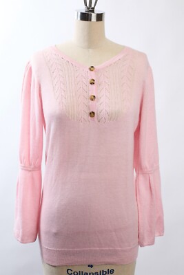 100% CASHMERE Mid-Length Sleeve Round Neck Pullover Sweater【new】