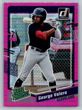 George Valera 2023 Donruss Rated Prospect Pink Holo Foil Parallel #77