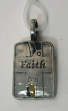 faith Rectangle cross PENDANT CHARM faith jewelry Ganz unisex teen youth group