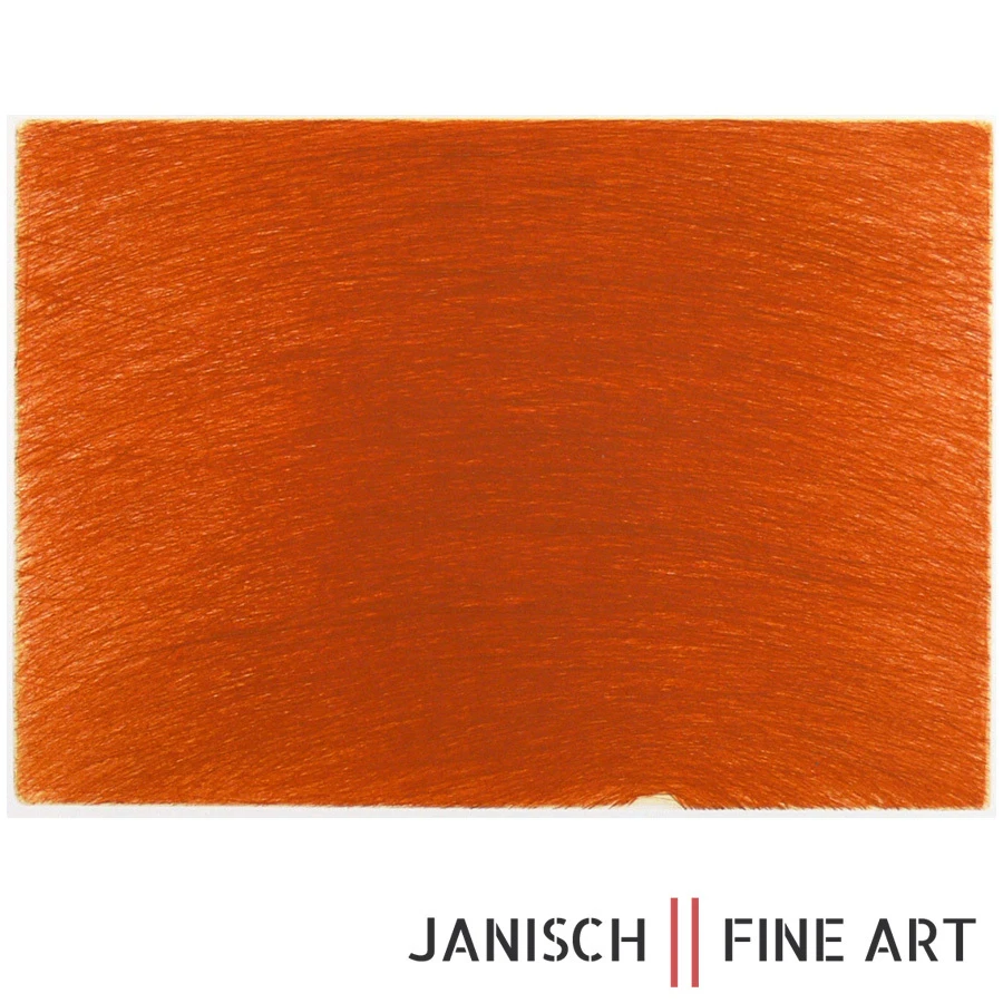 ARNULF RAINER: "Braune Strähnen" Farbradierung , handsigniert, 1990, Auflage 35! - Bild 1 von 1