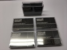 Lot of 4 Maxell C90 Cassettes Professional Industrial Communicator Series - New