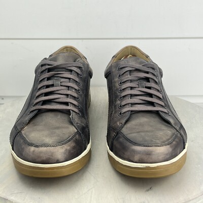 Cole Haan Vartan Gray Leather Sneakers Shoes C21802 Men display picture 1