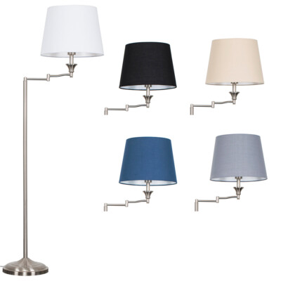 Traditionelle Schwenkarm Stehlampe verstellbar Stehlampe Wohnzimmer Lounge