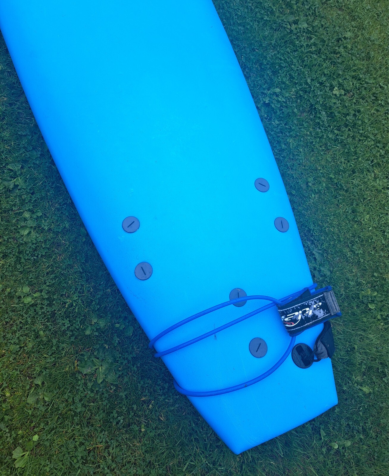 Softech 8' foam surfboard with fins and leash eBay