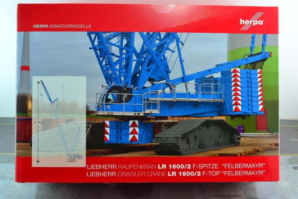 Punta F Herpa 308298 para grúa sobre orugas Liebherr LR 1600 HO escala 1:87 Foto 3 de 4