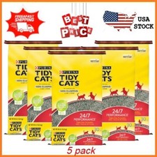 5 PACKS Tidy Cats Non-Clumping Litter, 24/7 Performance Odor Control Formula, 30