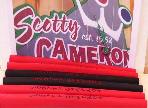 New Titleist Scotty Cameron California Pistolero Putter Grip Red/ Fr Masters BM - Picture 3 of 11