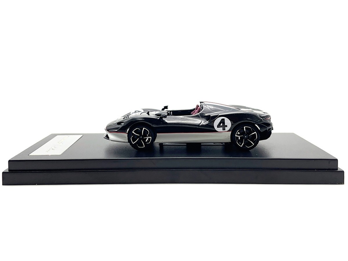 MCLAREN ELVA CONVERTIBLE #4 CARBON BLACK 1/64 DIECAST BY LCD