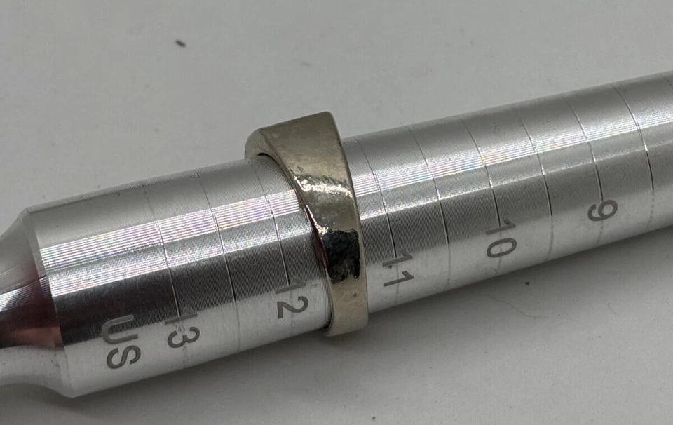 Anillo Tono Plata con Incrustación Azul y Rojo Suroeste Talla 11.5 Grueso Moda Foto 2 de 4