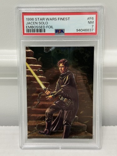 1996 TOPPS STAR WARS FINEST EMBOSSED FOIL COMPLETE 6 CARD SET #F1-F6 PSA GRADED - Picture 12 of 14