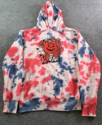 Kool Aid Mad Engine Tie Dye Hoodie Adult Size Small Multicolor Pullover