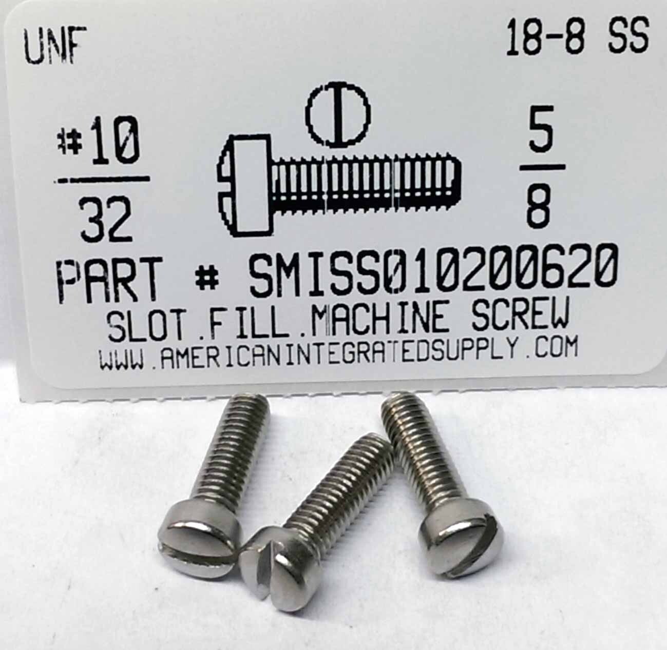 10-32x5-8-fillister-head-slotted-machine-screws-18-8-stainless-steel