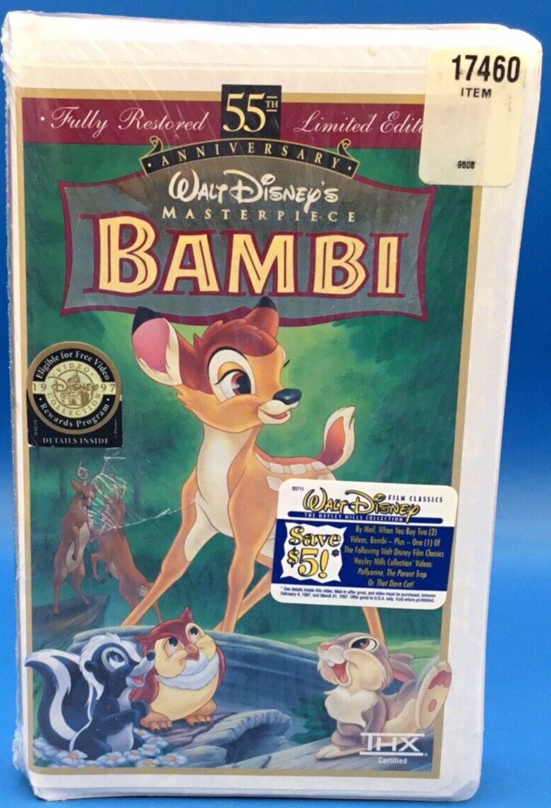 WALT DISNEY Bambi VHS Fully Restored 55th Anniversary Edition