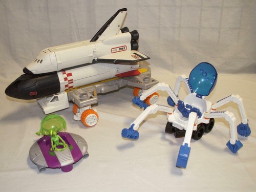 MBX Mega Rig Space Shuttle Mission Set Spider Rover Fisher Price Mattel ...