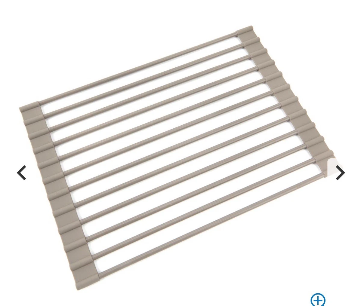 Curtis Stone Roll Up Drying Mat Trivet 20.5 X 13 Color Grey