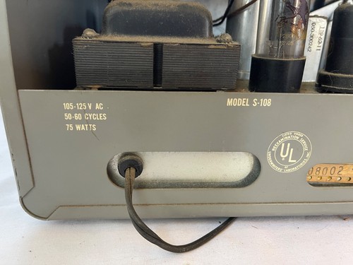 Receptor de radio de tubo de onda corta The Hallicrafters Co modelo S-108 de colección - Imagen 14 de 21