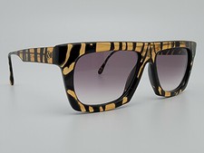 Paloma Picasso 3823 91 Havana Tiger Stripe Frame Purple Gradient Lens Sunglasses
