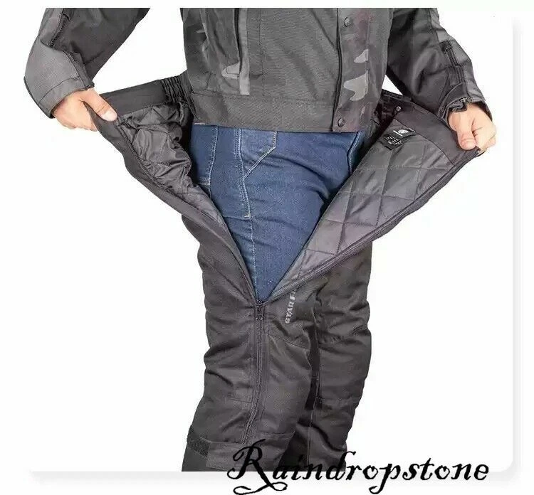 Men's Motorcycle Waterproof Textile Over-Pants Chaps Winter Pants Windproof  New