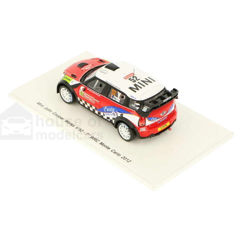 Mini Cooper John Works #52 Monte Carlo 2012 Campana Spark S3350 1:43 - Imagen 3 de 4