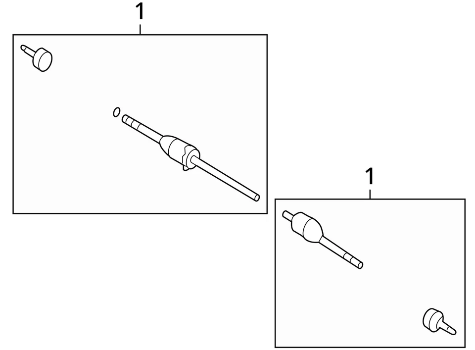 2005 - 2007 年福特水星五千轮自由型轴前轴 5F9Z3B436BA 全新 — 第 3/3 张图片
