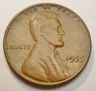 1955 P Lincoln Wheat Cent / Penny *BU / MS BR - MINT STATE BROWN* FREE SHIPPING