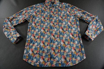 Eton Shirt Mens XL 17 Blue Floral Tennis Contemporary Fit Dress Long Sleeve | eBay Eton Shirt Mens XL 17 Blue Floral Tennis Contemporary Fit Dress Long Sleeve | eBay