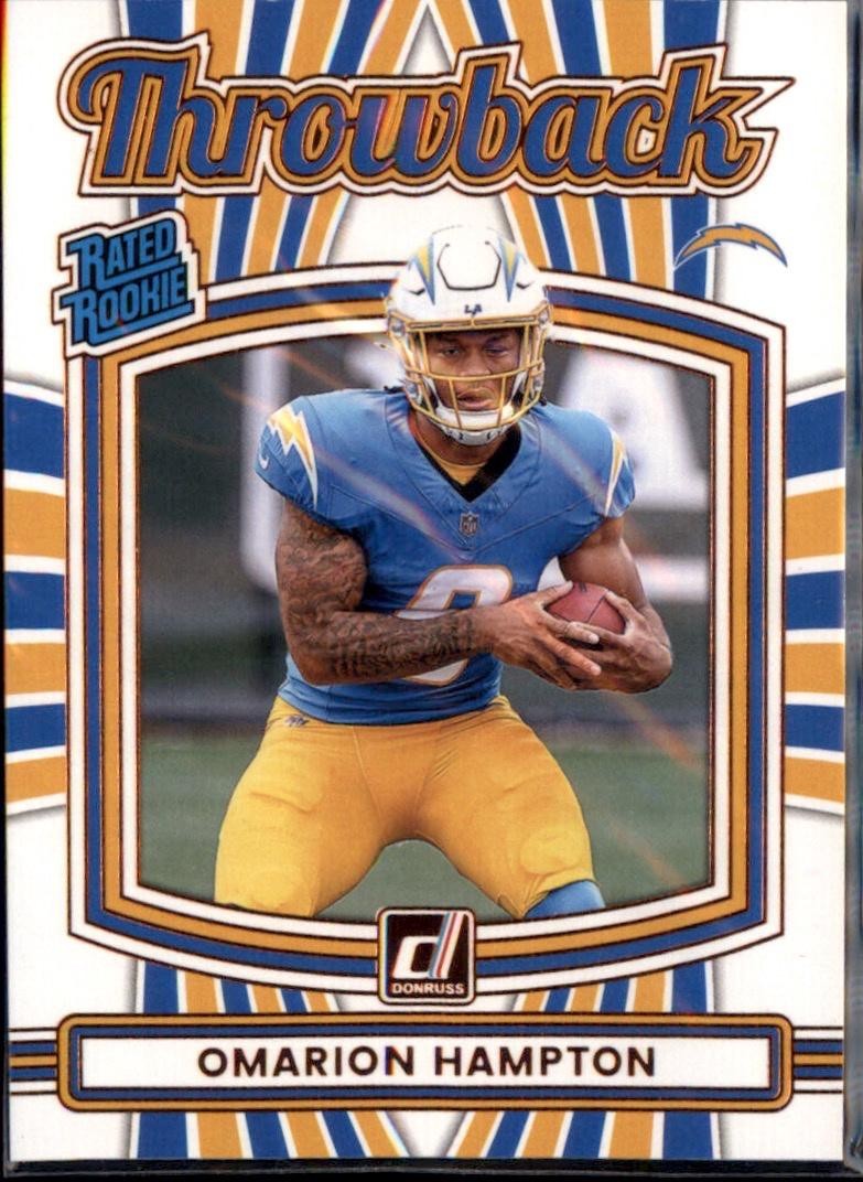2025 Donruss #14 Omarion Hampton Rated Rookies Throwback