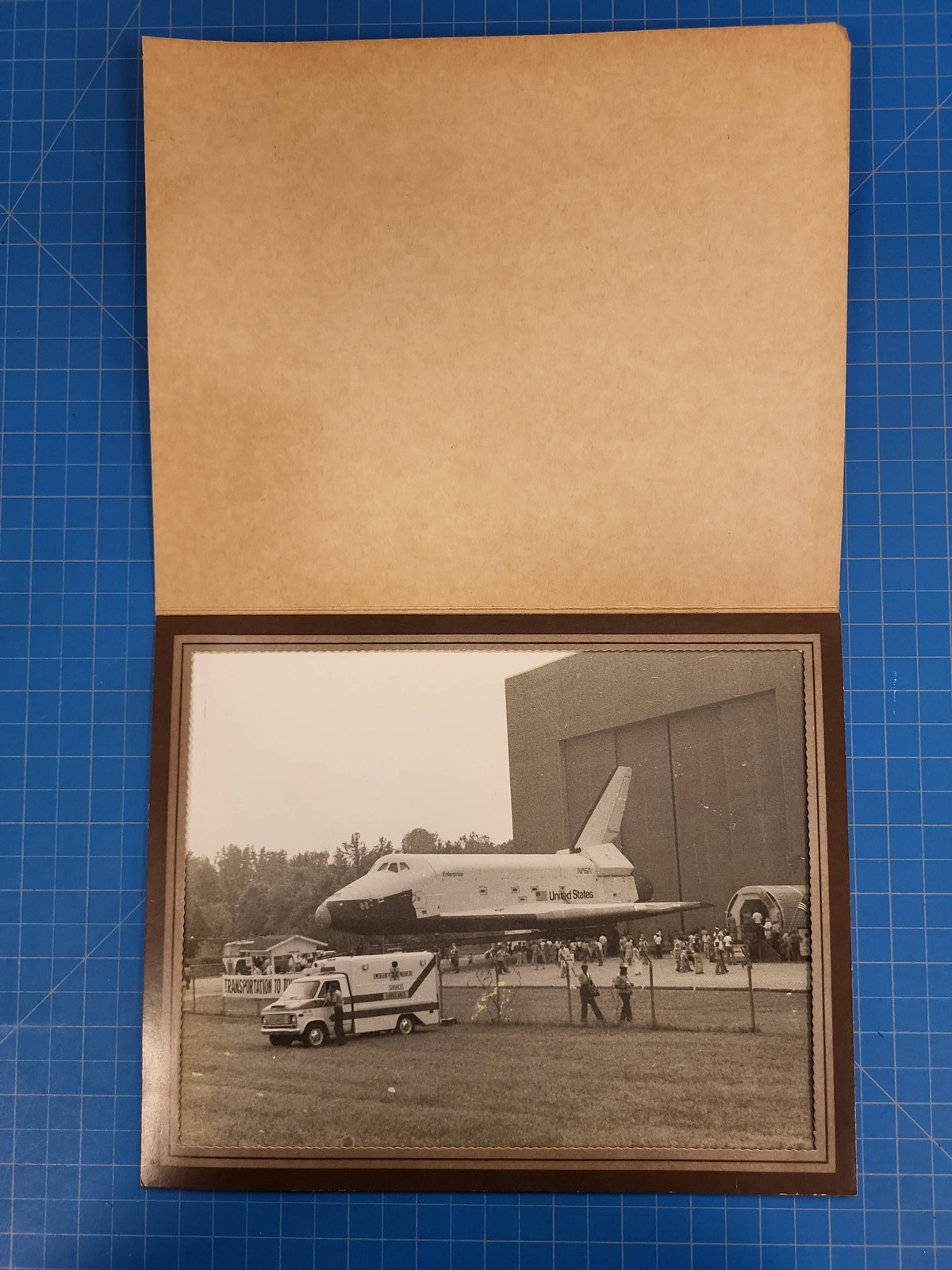 Nasa Space Shuttle Enterprise Photo 1979 Vintage Space Memorabilia Collectible