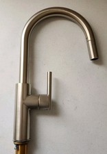Newport Brass 1500-5113/15S East Linear Single Hole Pull Down Kitchen Faucet