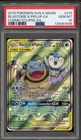 Pokemon Blastoise & Piplup GX Cosmic Eclipse Full Alt Art #215 PSA 10 Gem Mint