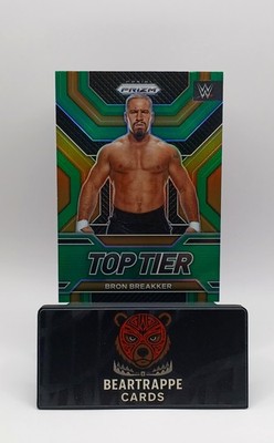 2023 Bron Breakker Panini Prizm WWE Top Tier Green Prizm