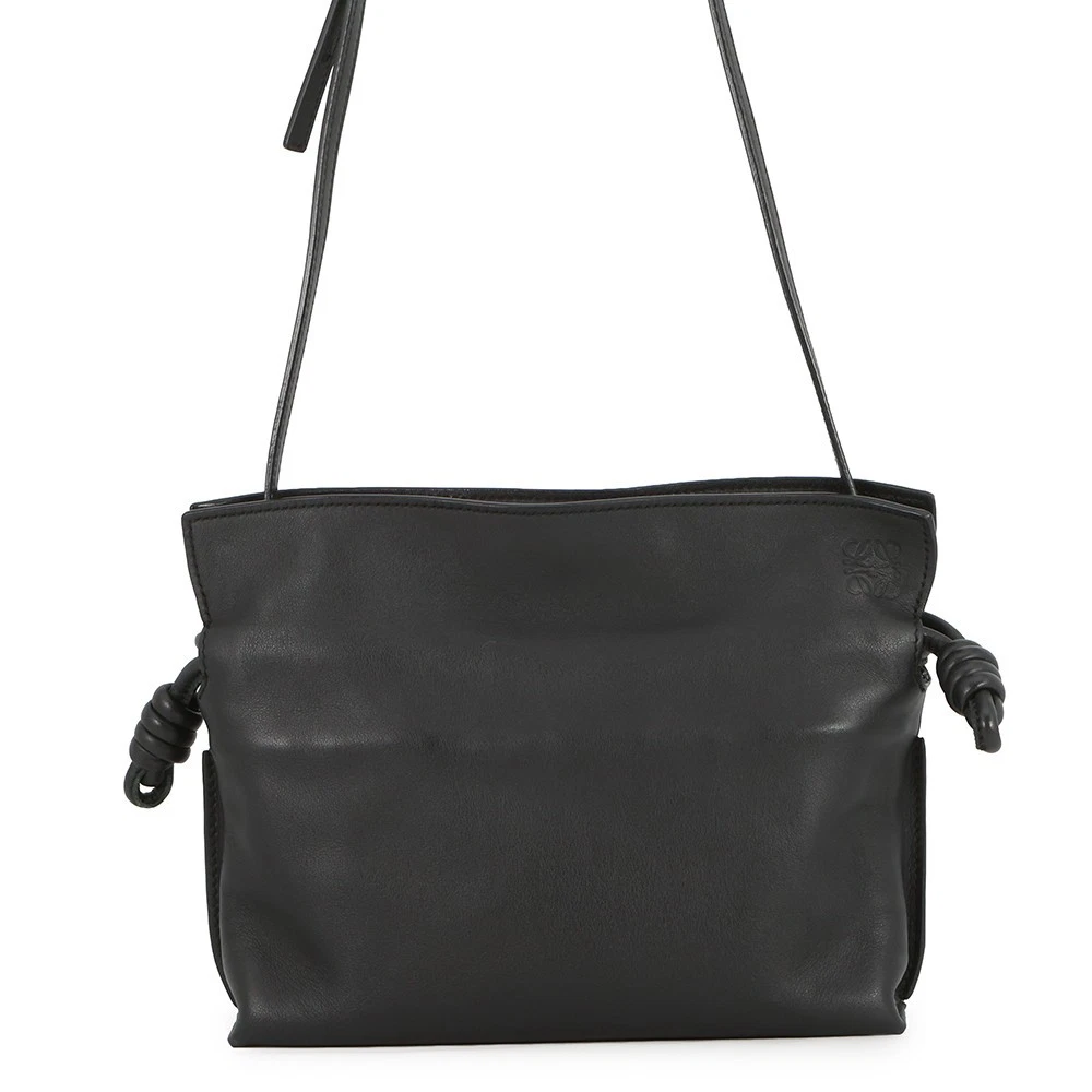 Loewe — LOEWE Flamenco Clutch Size Mini Calf Leather Black A411FC2X37