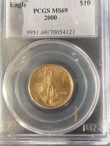 2000 American Gold Eagle 1/10th Ounce G$5 Coin MS69 PCGS
