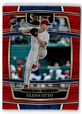 2022 Select Concourse Red Glenn Otto RC #6 Texas Rangers 124/199