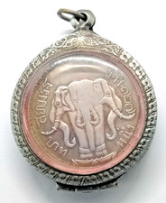 King Rama V Erawan Three Headed Elephant Thai Medal Antique Historic Rare Art