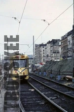 35mm Slide BELGIUM STIB Brussels Bruxelles Tram Strassenbahn 7701 1978 Orig